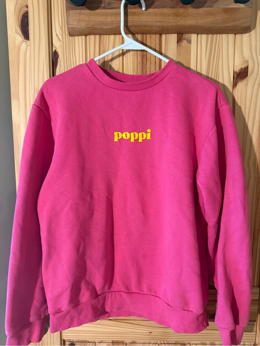 Poppi hot pink sweatshirt